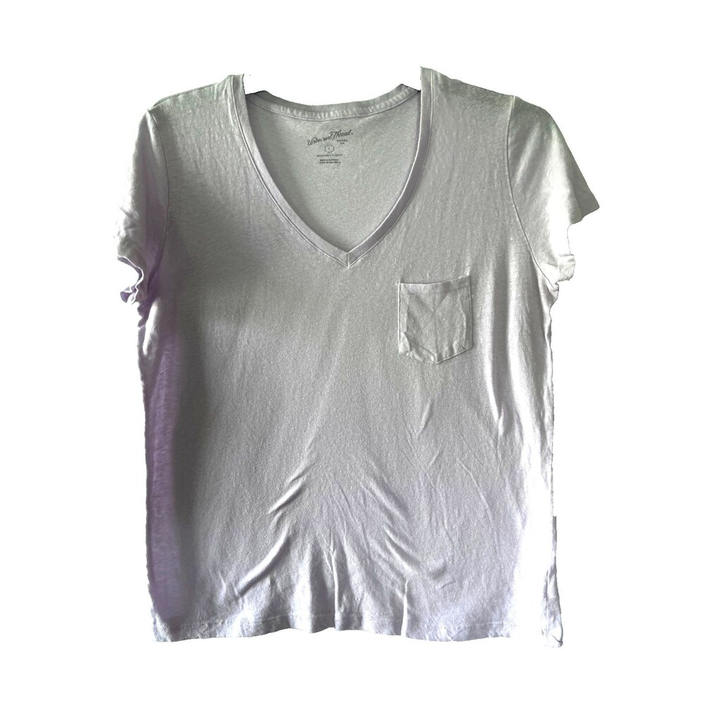 Universal Threads  BUNDLE 2 V-Neck Lilac Burgundy Striped Cap Sleeve Tops SIZE L
